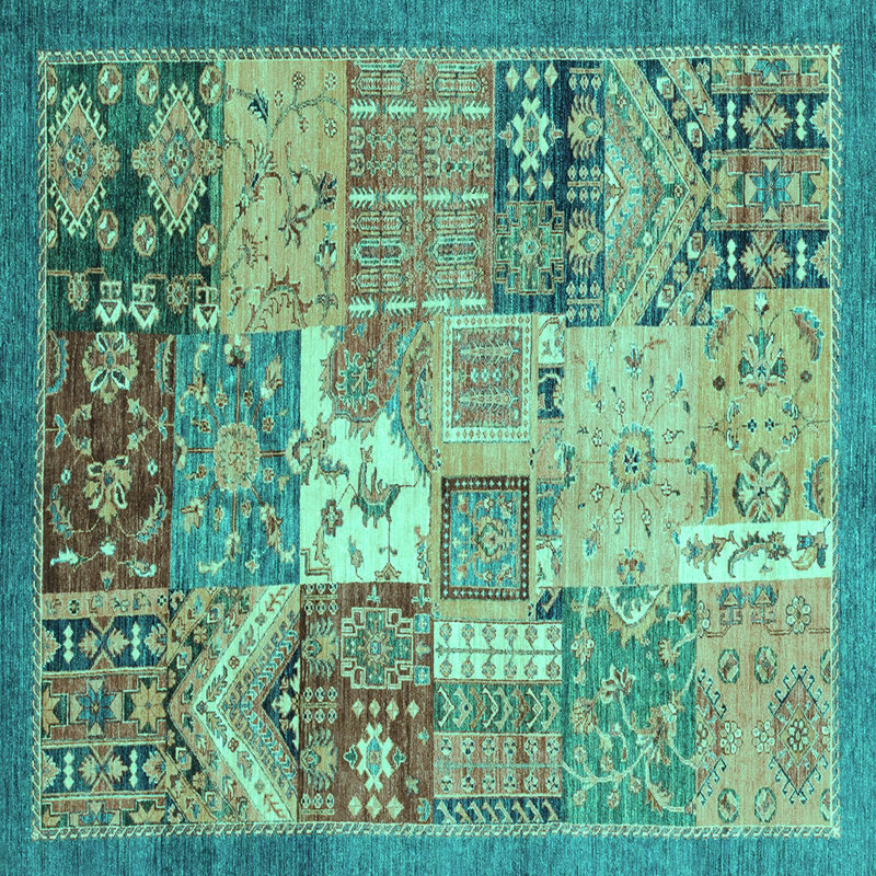 Patchwork Indoor Rug, Square 3'