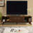 67.9 Inch Mid Century Modern Rattan TV Stand for TVs up to 75", Entertainment Cabinet, Media Console for Living Room Media Room, Solid Wood Feet & Rattan Cabinet Doors-2005532958