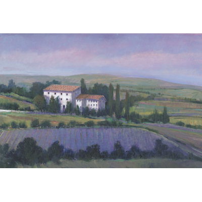 Arondi doux champ de lavande I - impression sur toile tendue