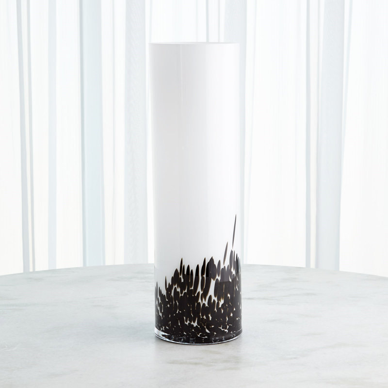 Confetti Handmade Glass Table Vase, 23.75" H x 7.25" W x 7.25" D