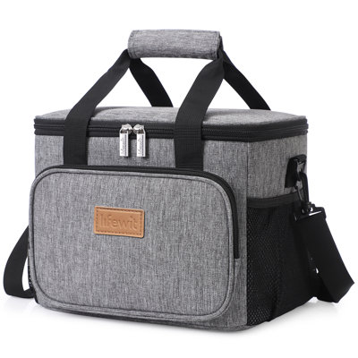 Grand sac fourre-tout isotherme pour boîte à lunch isotherme pour adultes, 12 canettes (8,5 l)
