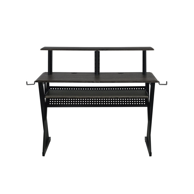 Bureau de musique à finition noire Humain (sans la chaise de bureau), Noir