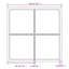 Mikayia Rectangular Metal Wall Mirror-269485666