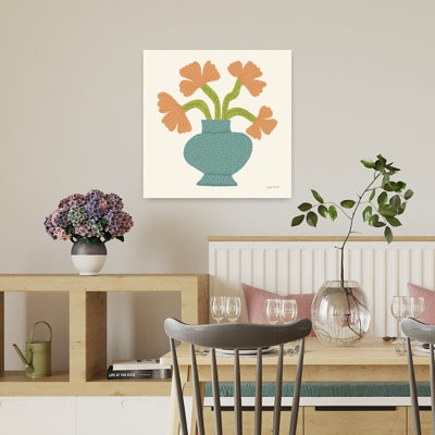 Flower Pot I by Cheryl Warrick - Wrapped Canvas Print