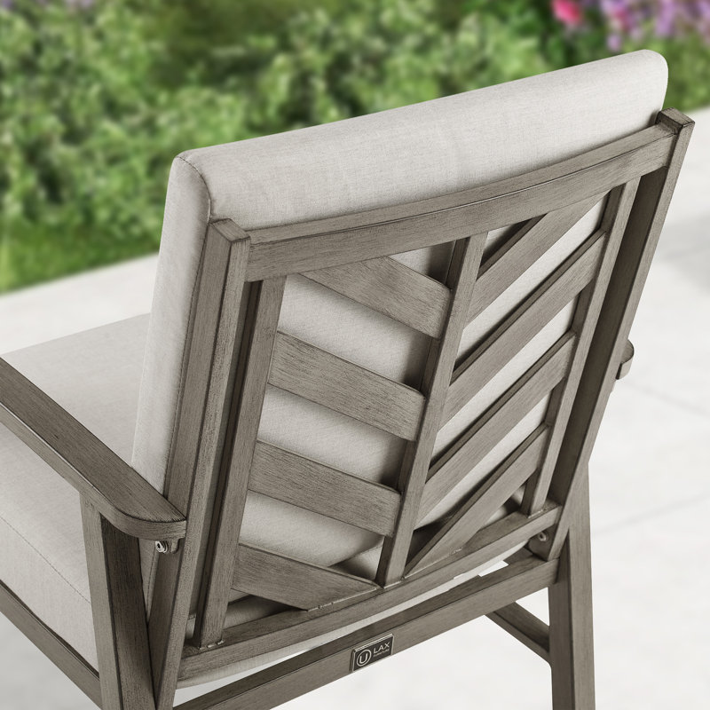 Amario Patio Rectangular 8 - Person 82.5" Long Dining Set With Sunbrella® Cushions