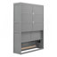 Lit escamotable double pleine grandeur avec tablettes-783483302