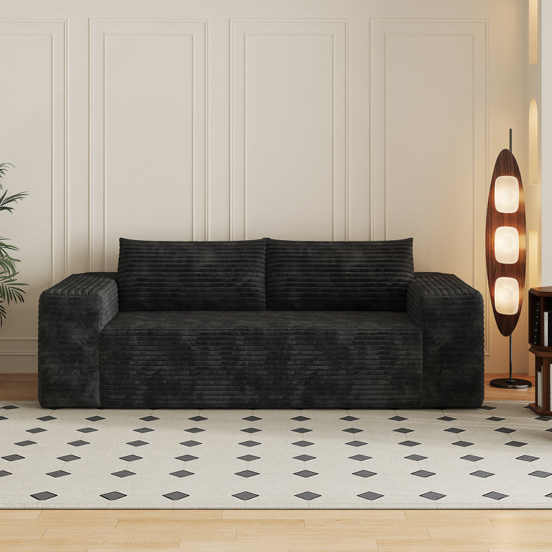 Canapé Comfy Corduroy, Noir