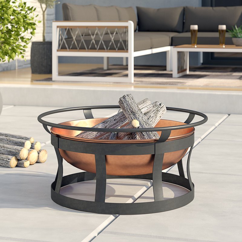 Kazimirs Round Iron Wood Burning Fire Pit