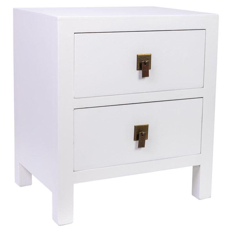 Brocha 45cm W Manufactured Wood Bedside Table