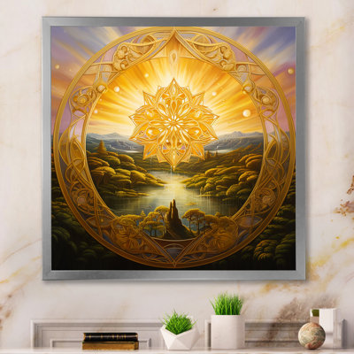 Paysage de mandala doré Awaken
