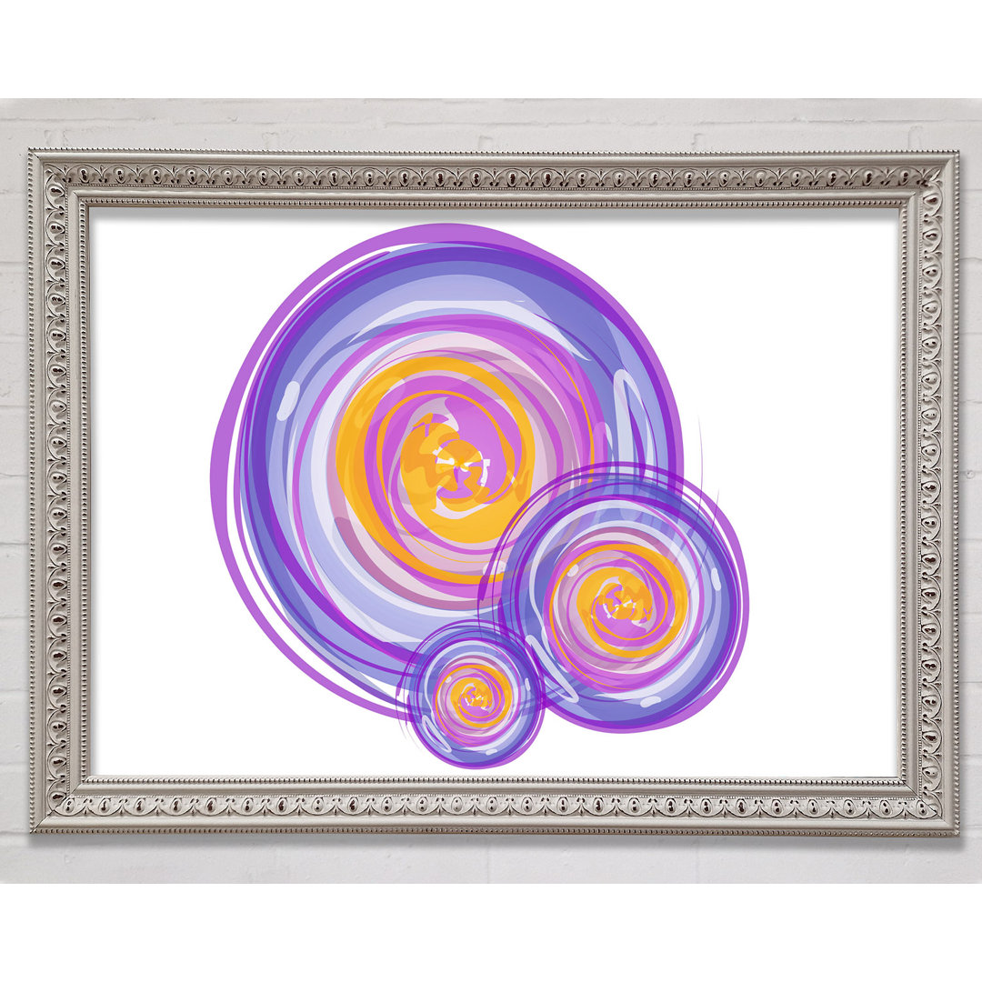 Trio Of Swirls Gerahmter Druck