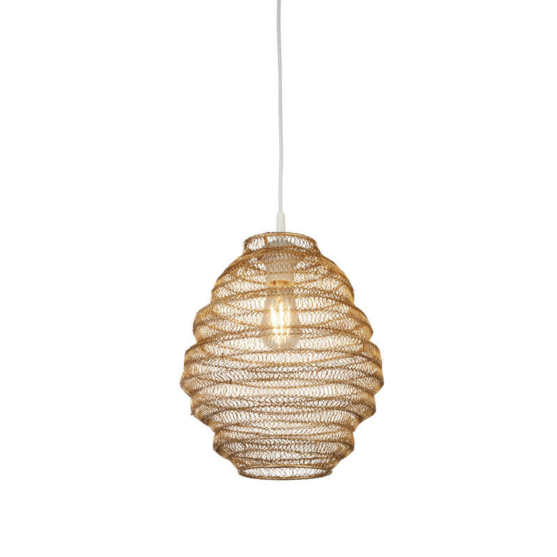 Mild Steel Traditional, Matt Gold, 32 cm H x 28 cm W x 28cm D