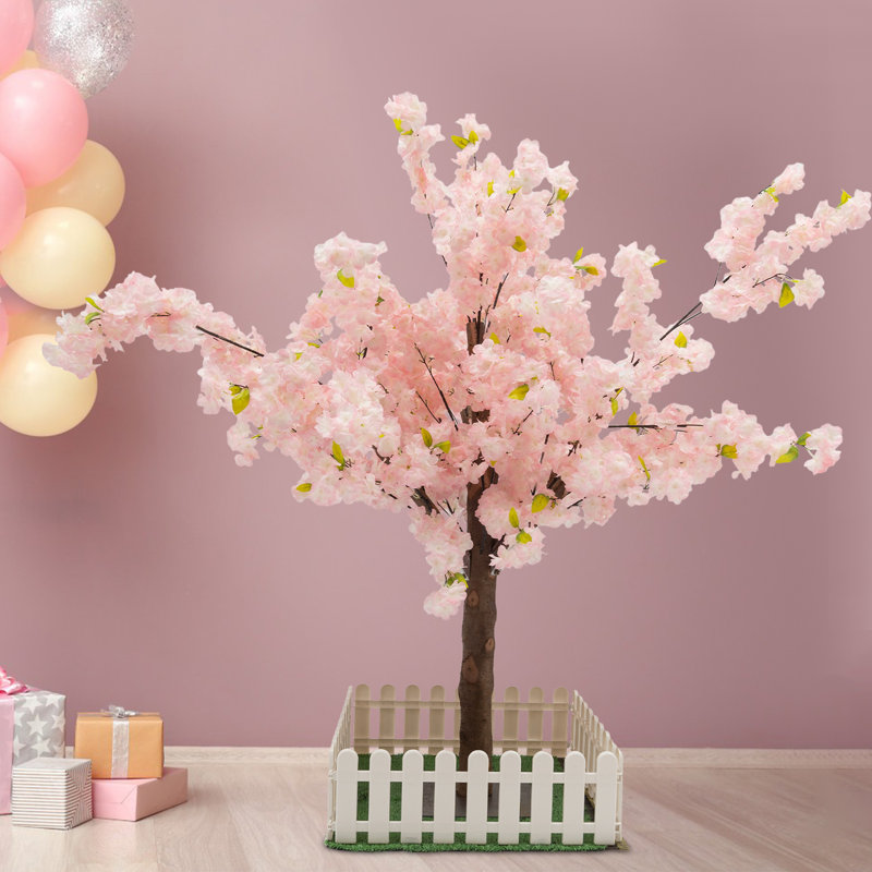 Arbre de cerisier artificiel 59,06 po, Rose clair