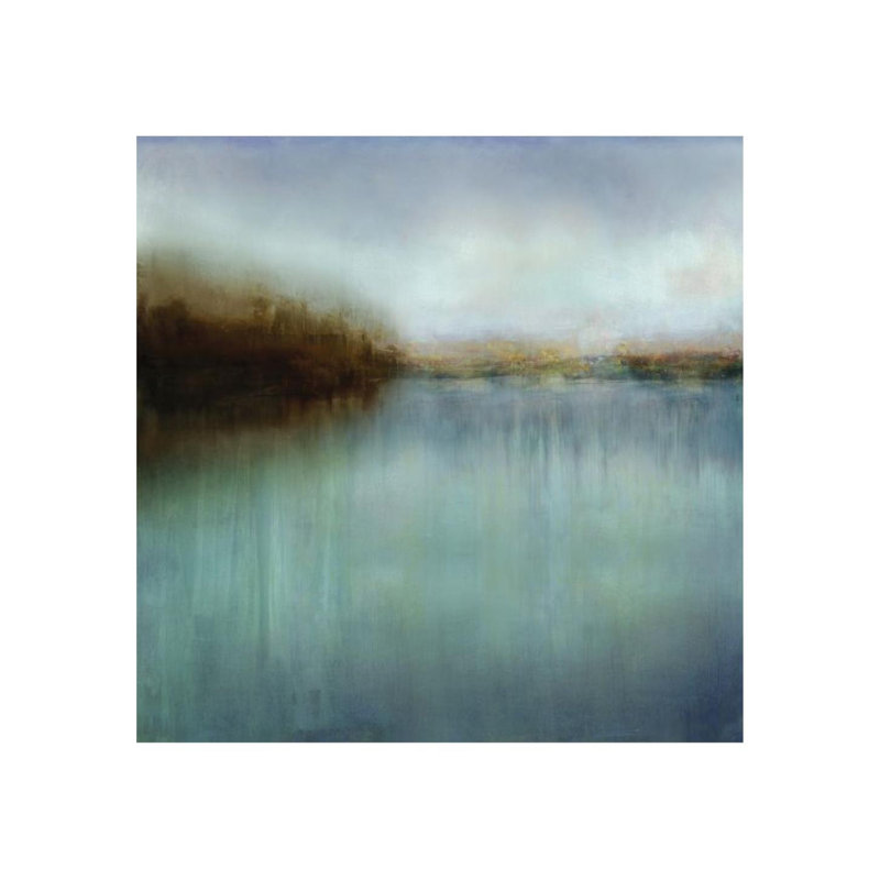 «Holm I» par Tania Bello - Peinture, Image au pinceau gel, H 40 po x l 40 po x P 1,5 po