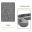 Très grand canapé modulaire de 122 po en tissu doux avec design incurvé élégant et trois coussins ronds-683888087