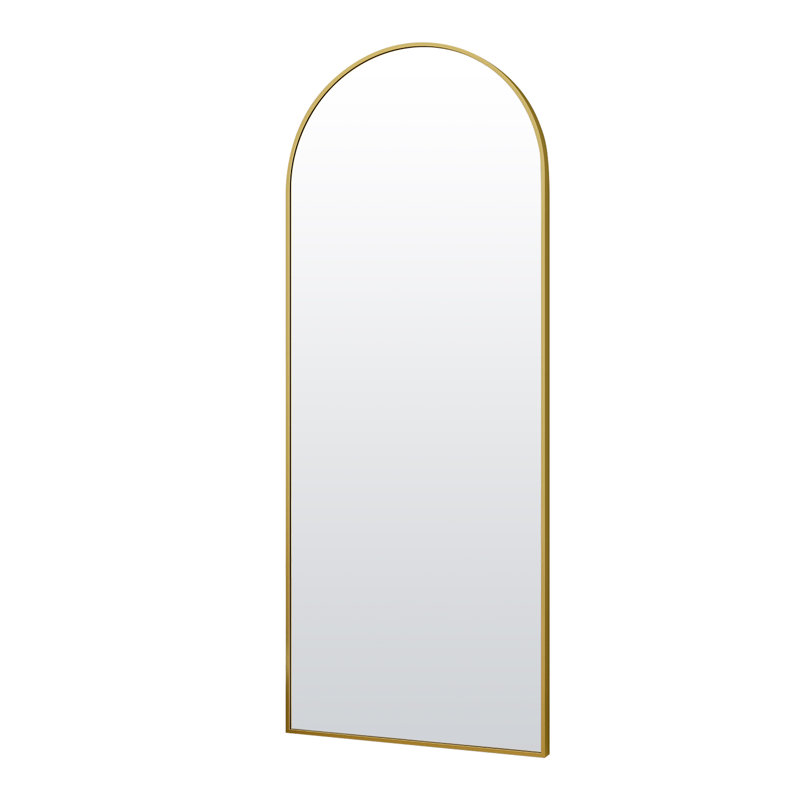 Aluminium Mirror, Gold, 165.1cm H x 61cm W
