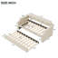 Lit de jour rembourré beige avec lit gigogne escamotable, lit simple pour matelas en mousse de taille dortoir