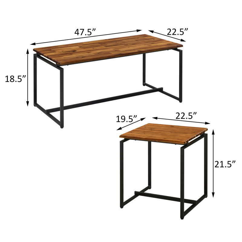 Ensemble occasionnel avec base à tréteaux, Black