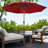 Kelton 10' W Crank Lift Auto-Tilt Patio Umbrella -934989852