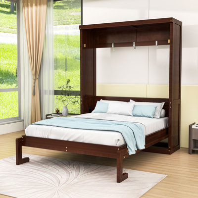 Lit escamotable double avec rangement intégré et configuration personnalisable