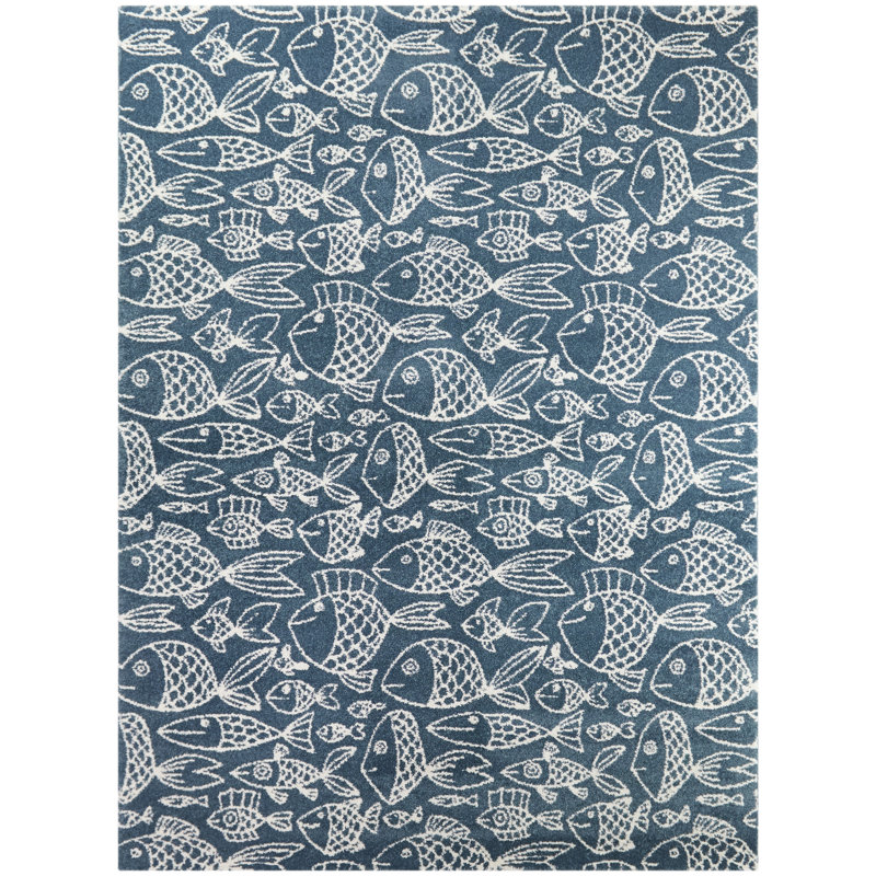 Tapis bleu Pelham, Rectangle 5 pi 3 po x 7 pi