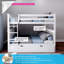 Lit superposé simple au-dessus de simple en bois massif avec lit gigogne Aileana-31282761-90958806