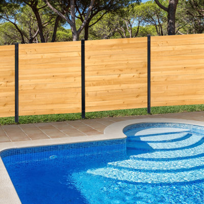 Wooden Privacy Fence 2 Panels Solid Air Conditioner Fence 38" W