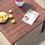 Ensemble de salle à manger de patio pour 4 personnes avec table de salle à manger carrée en métal et 4 chaises de salle à manger empilables en textilène-1369496123