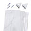 Palisade 78in x 36in x 36in Waterproof Vinyl Corner Shower Surround Kit with Accessories in Urban Glacier-103945553