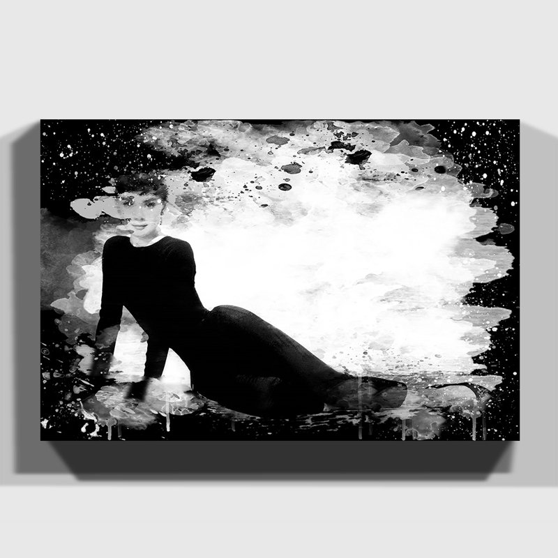 Audrey Hepburn 3 - Wrapped Canvas, 50cm H x 76cm W