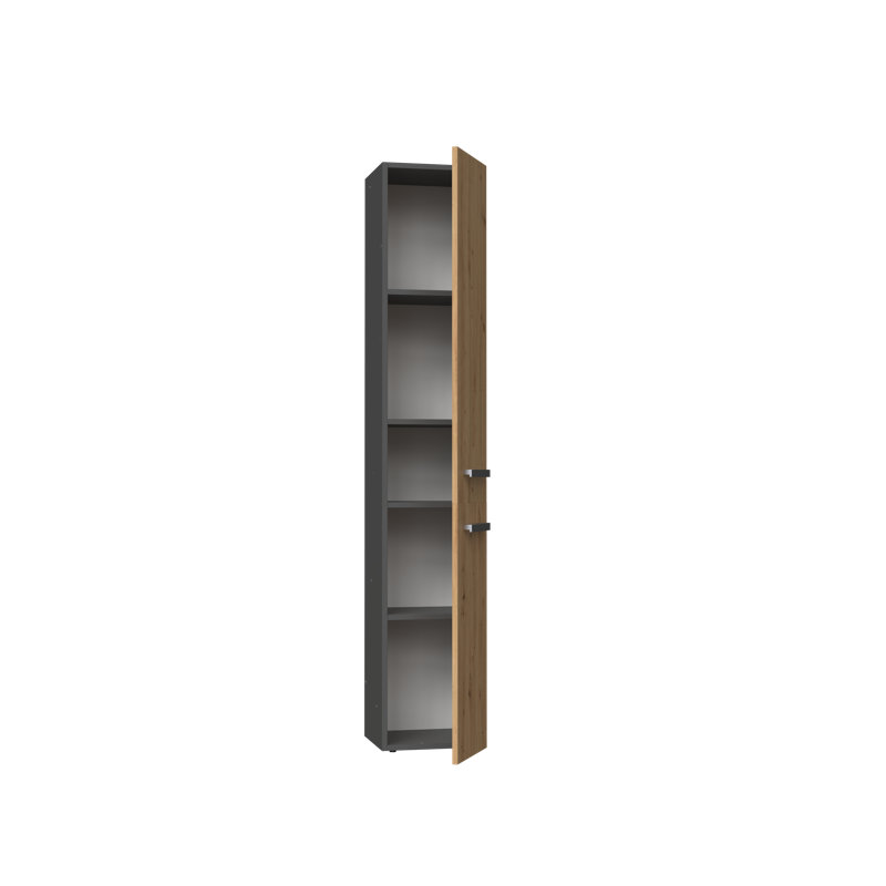 Jagatraya Linen Cabinet, Anthracite/Artisan Oak