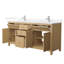 Pendry 72" Freestanding Double Bathroom Vanity with Cultured Marble Top-90292566