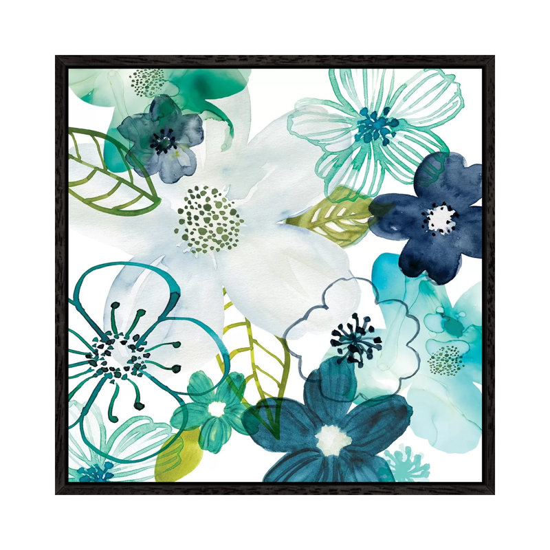 Layers Of Summer by Carol Robinson - Print on Canvas, Black Framed, 45.72 cm H x 45.72 cm W