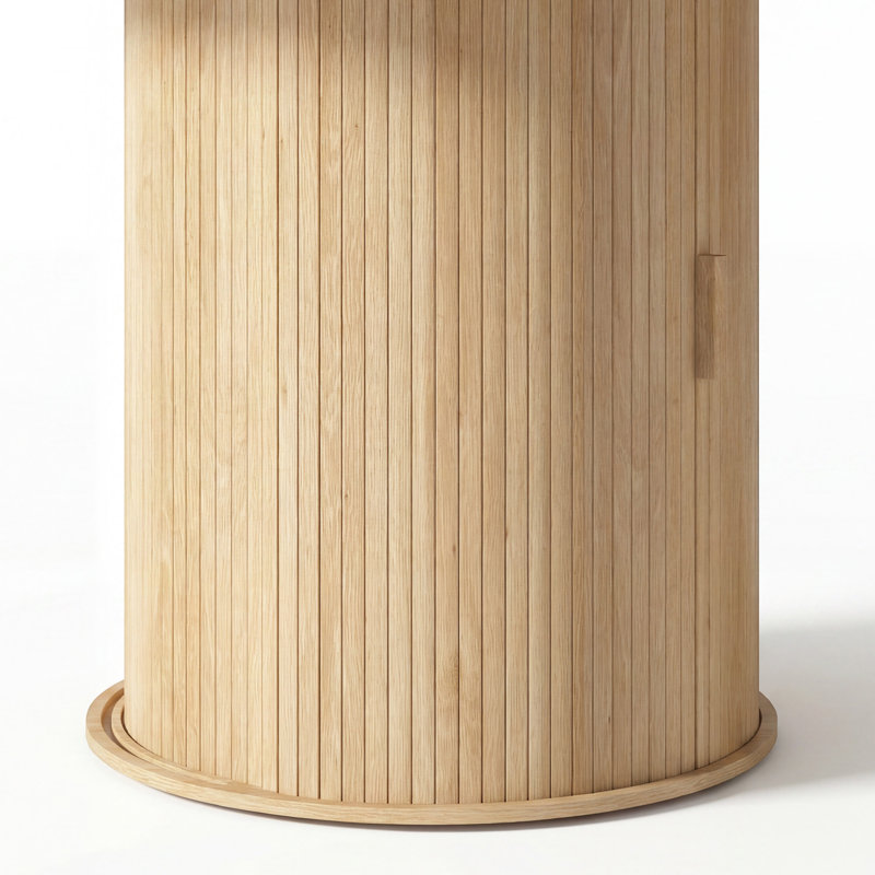 Table de salle à manger 86,6 po, Naturel