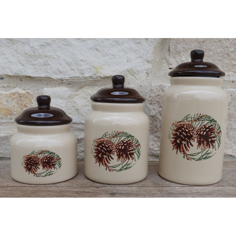 Stoneware Canister - Set of 3