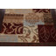 Tapis rouge / brun / beige en laine touffeté à la main Loughman