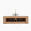 Meuble-lavabo mural 48 po avec bords courbés, 2 tiroirs, lavabo en céramique blanche et finition grain de bois naturel-1121816157-1121816159