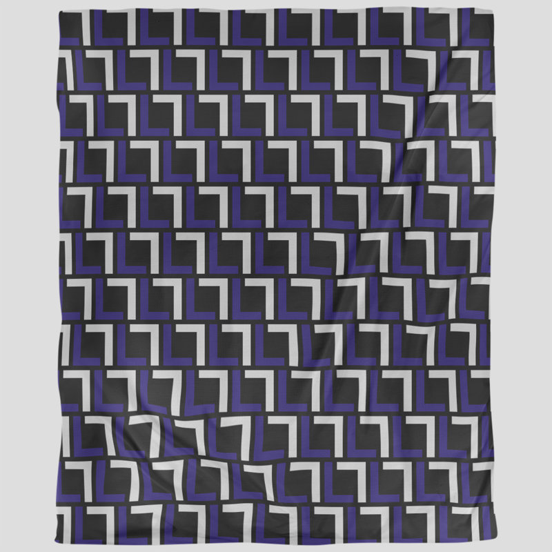 Housse de couette simple, Microfibre, Housse de couette pour grand lit, Mauve / blanc / noir