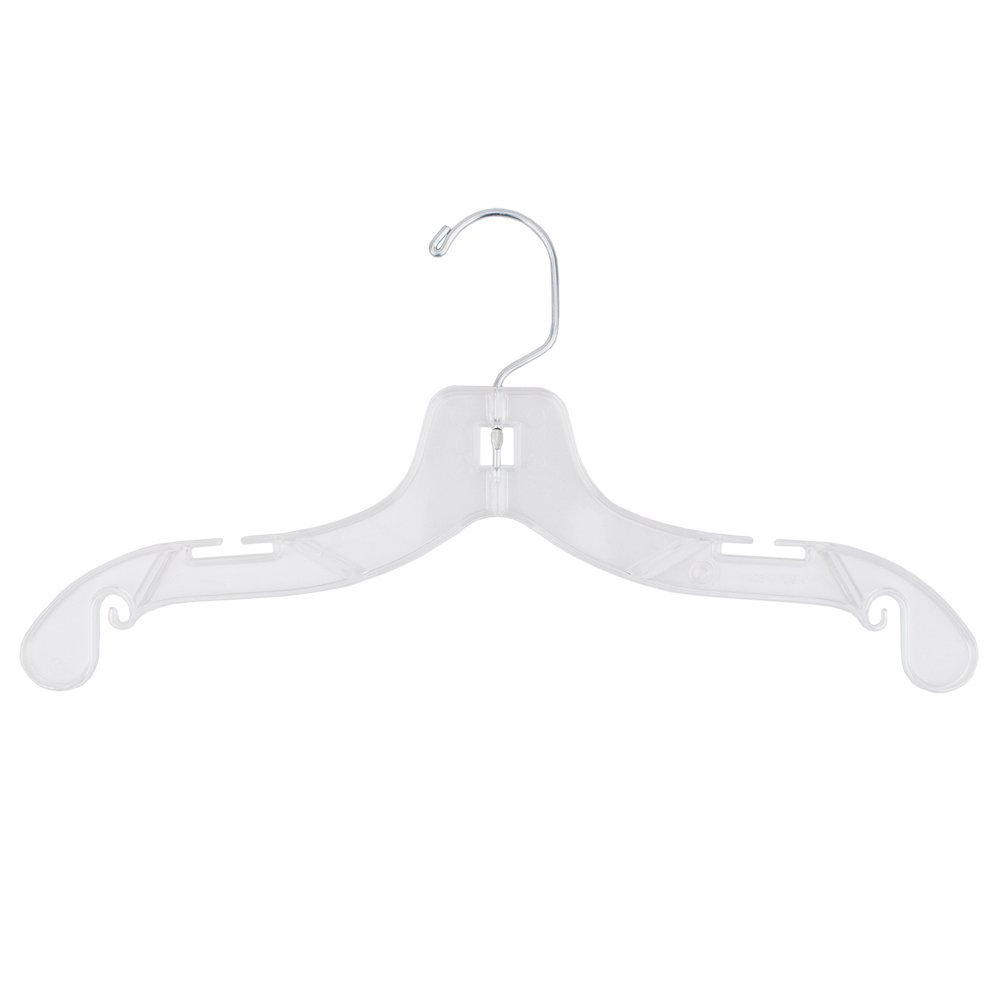 Eveloe Plastic Standard Hanger for Dress/Shirt/Sweater (Set of 100) Rebrilliant 