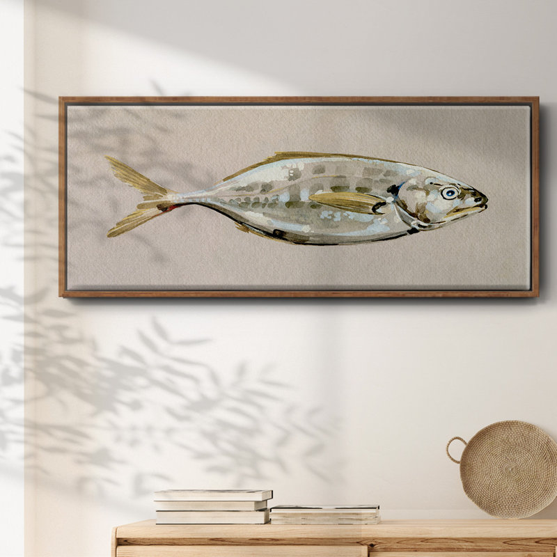 Fresh Fish Study I- Framed Canvas, 20" H x 50" W