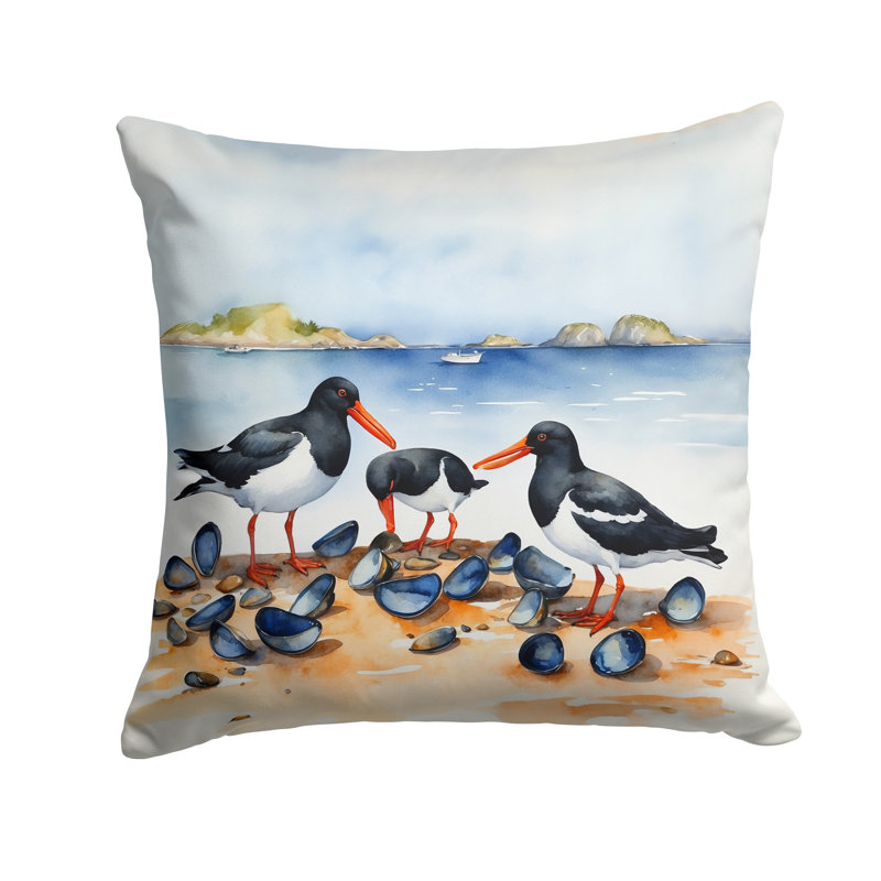Coussin Oystercatchers, Carré 18 po