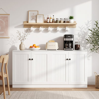Armoire de rangement 64 po Modern Farmhouse