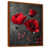 Toile avec cadre flottant brun
