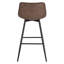 Upholstered Counter Stool with Metal Frame-61601233
