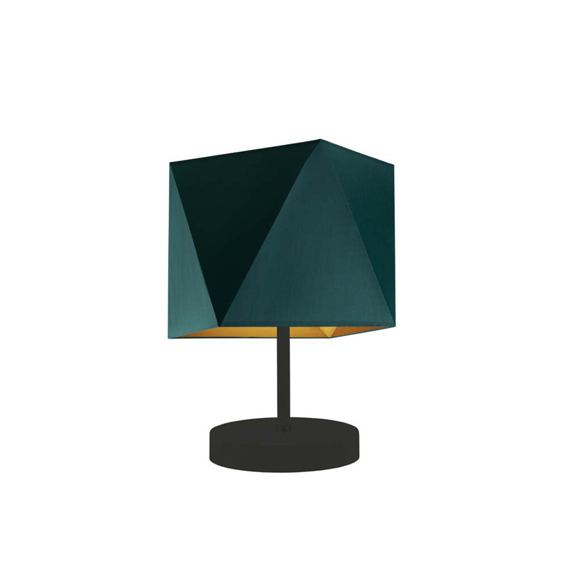Capressa Metal Desk Lamp, Black, Green