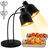  Dual Head Food Heat Lamp Adjustable Commercial Warming Light with ETL Bulbs for Restaurants and Buffets Black 500W