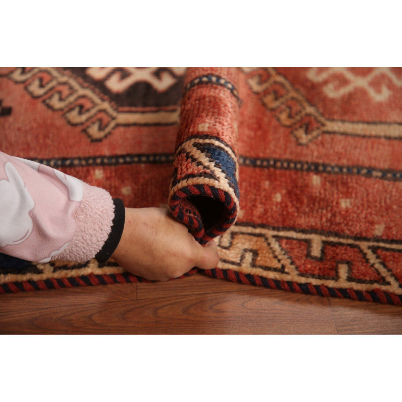 Tapis de couloir géométrique traditionnel 4x9