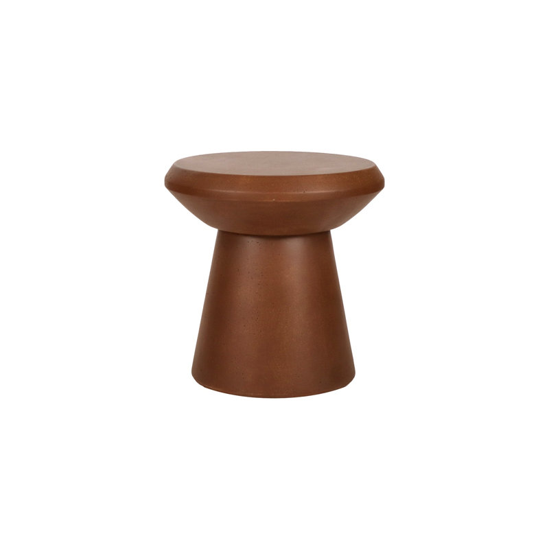 Alexes Carva Stool Cement Brique Dia 18"