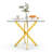 Square with Stainless Steel Base Dining Table-333366489