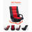 360° Swivel Floor Gaming Chair Folding Floor Chair with Armrest Adjustable
